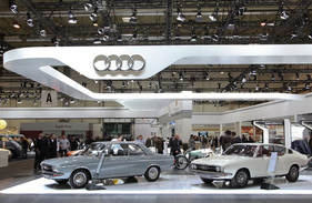 Audi 100 LS (1972) - zusammen mit Coupé zur Feier des 50. Geburtstags Audi 100 (Techno Classica 2018) (1972)