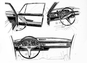 Audi 100 Zweitürer (1971) – Einstieg und Armaturenbrett