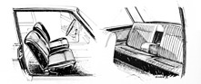 Audi 100 Zweitürer (1971) – Innenraum und Rücksitzbank