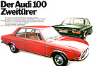 Audi 100 Zweitürer (1971) – in der Pressemappe zusammen mit einem viertürigen 100 LS