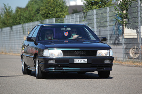 Audi 100 - der Aerodynamische, noch aerodynamischer? - am 2. TCS Youngtimer und Classictreffen in Pratteln im Jahr 2016