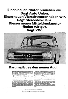 Audi (1965) - Werbung für den Viertakter