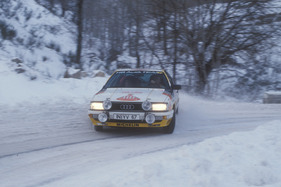 Audi 200 Quattro - Walter Röhrl kommt quer an der Rallye Monte Carlo 1986