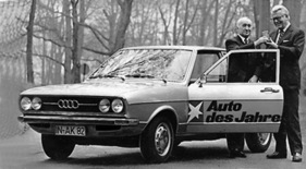 Audi 80 (1972) - gewann 1972 Auszeichnung "Auto des Jahres"