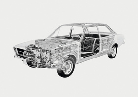 Audi 80 (1973) – Leichtbau war dem Audi 80 in die Wiege gelegt.