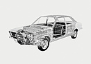 Audi 80 (1973) – Leichtbau war dem Audi 80 in die Wiege gelegt.