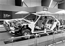 Audi 80 (1979) - das instruktive Schnittmodell stösst auf viel Interesse - Genfer Automobilsalon 1979