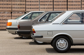 Audi 80 L (1976) - Vergleich der Heckpartien - B1, B2 und B3