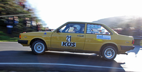 Audi 80 während der WP2 am Samstag - Schilling - Rallye Köln Ahrweiler 2014