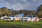 Audi 90 Quattro IMSA-GTO (1989) neben einem Audi Sport Quattro S1 – The Amelia Concours d'Elegance 2024