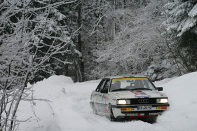 Audi 90 Quattro an der Ländle Classic 'Schneegestöber' 2012 (1985)