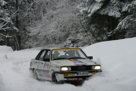 Audi 90 Quattro an der Ländle Classic 'Schneegestöber' 2012 (1985)
