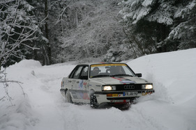 Audi 90 Quattro an der Ländle Classic 'Schneegestöber' 2012 (1985)