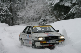 Audi 90 Quattro an der Ländle Classic 'Schneegestöber' 2012 (1985)