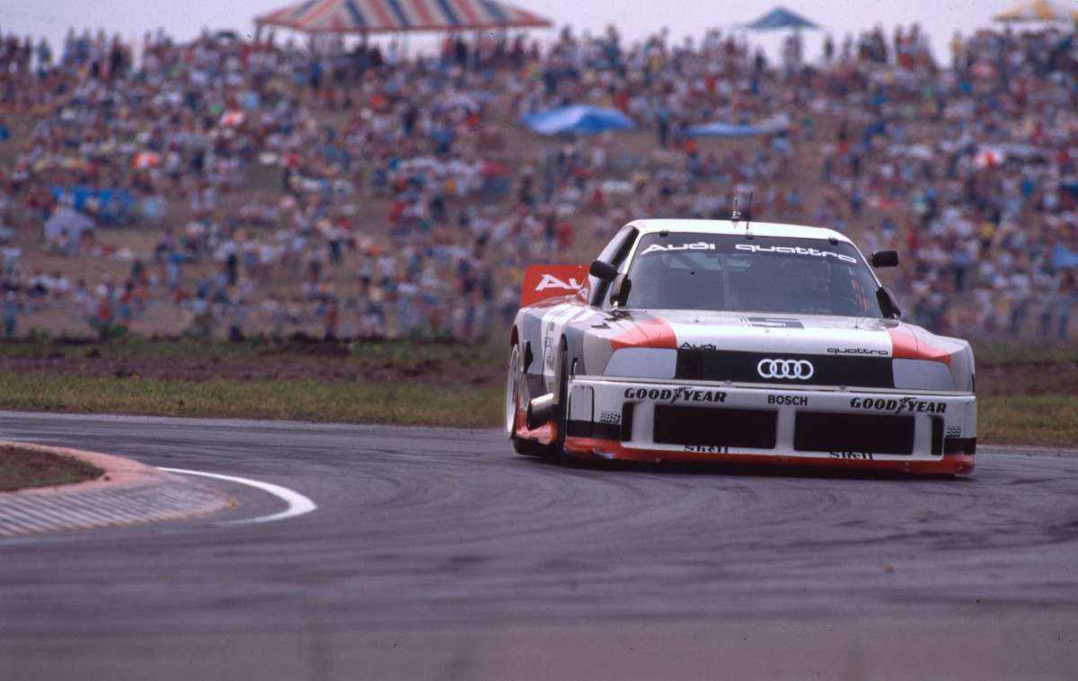 Audi 90 quattro IMSA GTO (1989) - Haywood am neunten IMSA-GTO-Meisterschaftslauf 1989 in Heartland Park