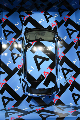 Audi A1 (2019) - an die Wand gehängt - IAA in Frankfurt 2019