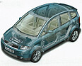 Audi A2 (2000) - Durchsichtszeichnung