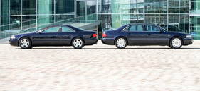 Audi A8 Coupé (1997) - das Coupé wirkt deutlich filigraner Audi A8 Coupé (1997) - das Coupé wirkt deutlich filigraner