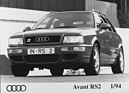 Bild: Audi Avant RS2 (1994) - mit passendem Nummernschild