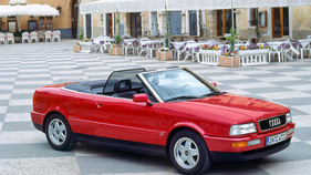 Audi Cabriolet (1991) – Aufgestelltes Windschott