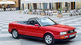 Audi Cabriolet (1991) – Aufgestelltes Windschott