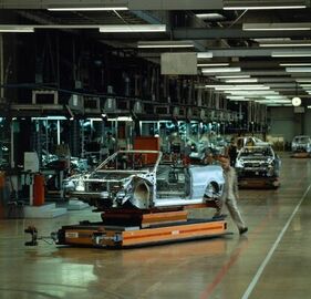 Audi Cabriolet (1991) – Die Produktionsräumlichkeiten