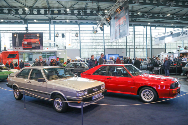 Audi Coupé (1982) - und Audi Sport quattro - Sonderschau "Biedermann und Brandstifter" - Bremen Classic Motorshow 2023