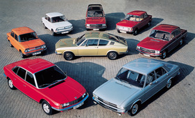 Audi Coupé S (1971) - in der Mitte der Modellpalette der Audi NSU Auto Union AG im Jahre 1971, zusammen mit NSU Ro 80, NSU Prinz 1000 TT, NSU Prinz 4, Audi 75 Variant, NSU 1200, Audi 60 L, Audi 100 LS