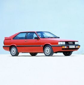Audi Coupé quattro (1984) - für sparsame Allradfans bot Audi das Coupé in einer abgespeckten Version mit 136 PS und quattro an