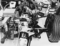 Bild: Audi Quattro (1980) - Vorderradaufhängung aus Fahrersicht gesehen