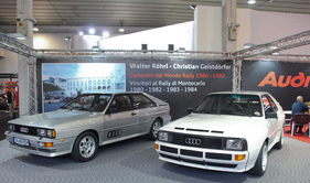Audi Quattro (1980) - der Serienquattro (links) und der Sport Quattro rechts - Auto e Moto d'Epoca 2014