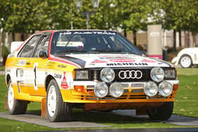 Audi Quattro A2 (1985) - in der Sonderausstellung "Let it B" mit Gruppe B Rallye-Fahrzeugen an der Schloss Bensberg Classics 2015