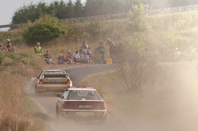 Audi Quattro A2 Gruppe B (1984) in der Gruppe «40 Jahre Rallyeweltmeisterschaft» am Eifel Rallye Festival 2013