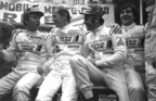 Bild: Audi Quattro A2 - das siegreiche Audi-Team mit den Fahrern Mikkola, Röhrl und Blomqvist war an der Rallye Monte Carlo 1984 nicht zu schlagen