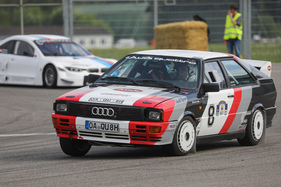Audi Quattro Coupé (1982) - Vintage Demo Racing hinter den Hallen - Klassikwelt Bodensee 2023