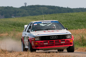 Audi Quattro Gruppe 4 (1982) in der Gruppe «40 Jahre Rallyeweltmeisterschaft» am Eifel Rallye Festival 2013