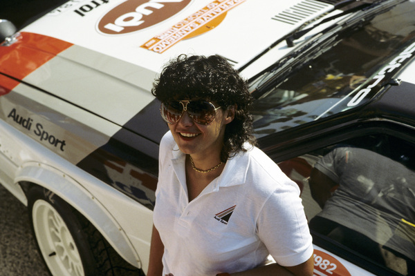 Audi Quattro - Michele Mouton an der Rallye San Remo in Italien 1982