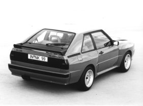 Audi Quattro Sport (1983) - eines von vier Baur-Vorserienfahrzeugen - breiter und kürzer als der Ur-Quattro
