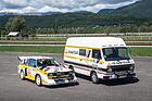 Image: Audi Quattro Sport S1-E2 restoration and 1988 Volkswagen LT 2.4 D with its 2022 Trigano trailer (1986) as Lot 67 at the Artcurial Le Mans Classic Legend 2026 Auction