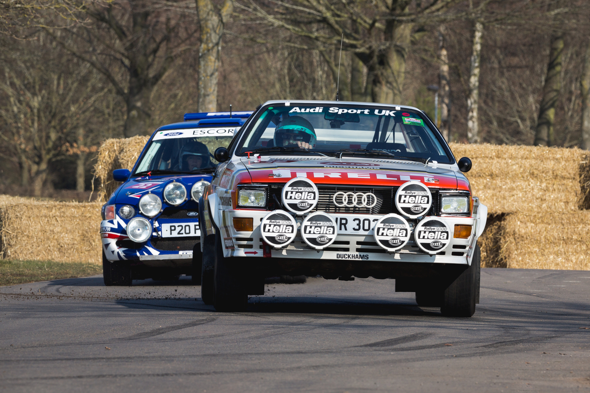 Audi Quattro - auf dem Life Rallye Stage an der Race Retro 2018