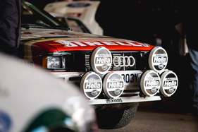Audi Quattro - auf dem Life Rallye Stage an der Race Retro 2018