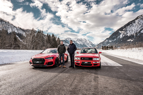 Audi RS2 ABT (1994) - Rolf Michl (vor dem RS4+) und Hans-Jürgen Abt (RS2 ABT)