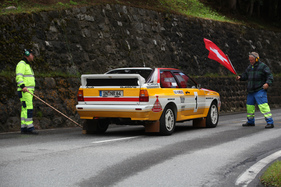 Audi Rallye Quattro A2 Gruppe 4 (1984) an der Arosa ClassicCar 2013 – Kategorie Alpine Performance