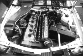 Audi Sport Quattro (1984) - Blick in den Motorraum an der Tour de Corse im Mai 1984