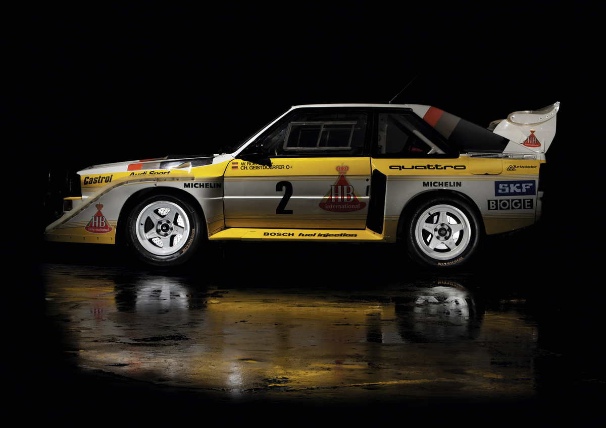 Audi Sport Quattro E2 (1985) - debütierte 1985 an der Marlboro Rallye in Argentinien