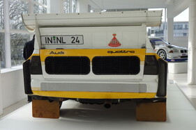 Audi Sport Quattro E2 (1986) – Heckansicht – im Museum PACE in Dortmund