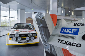Audi Sport Quattro E2 (1986) - als Gruppe-B-Rallyefahrzeug in der Sonderausstellung "30 Jahre Audi Sport Quattro" (1986)