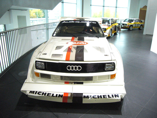 Audi Sport Quattro E2 "Pikes Peak" (1983) - Rennversionen in der Sonderausstellung "30 Jahre Sport Quattro" im Audi-Museum