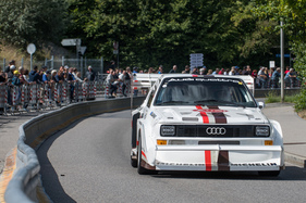 Audi Sport Quattro E2 "Pikes Peak Replica" (1987) an der Audi-Sport-Quattro-Parade anlässlich des Grand Prix Suisse Berne Memorial 2018 (1987)