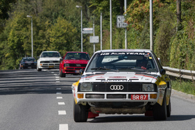 Audi Sport Quattro S1 (1984) an der Audi-Sport-Quattro-Parade anlässlich des Grand Prix Suisse Berne Memorial 2018 (1984)